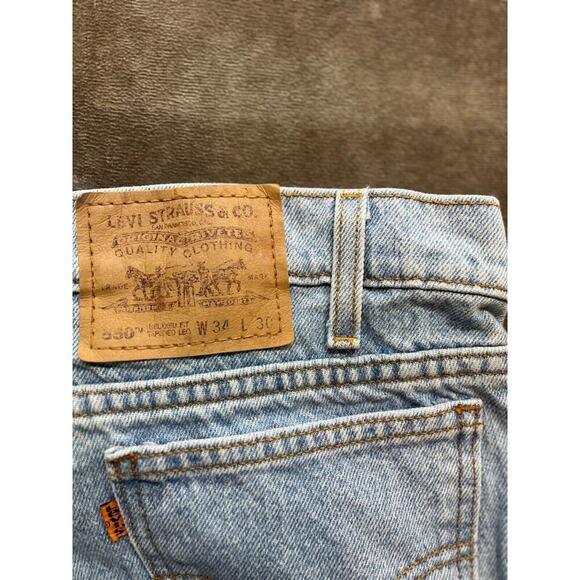 Vintage Levi’s 550 Jeans‎ Men’s Size 34x30 Tapered Leg Relaxed Fit Orange Tab - Picture 8 of 11